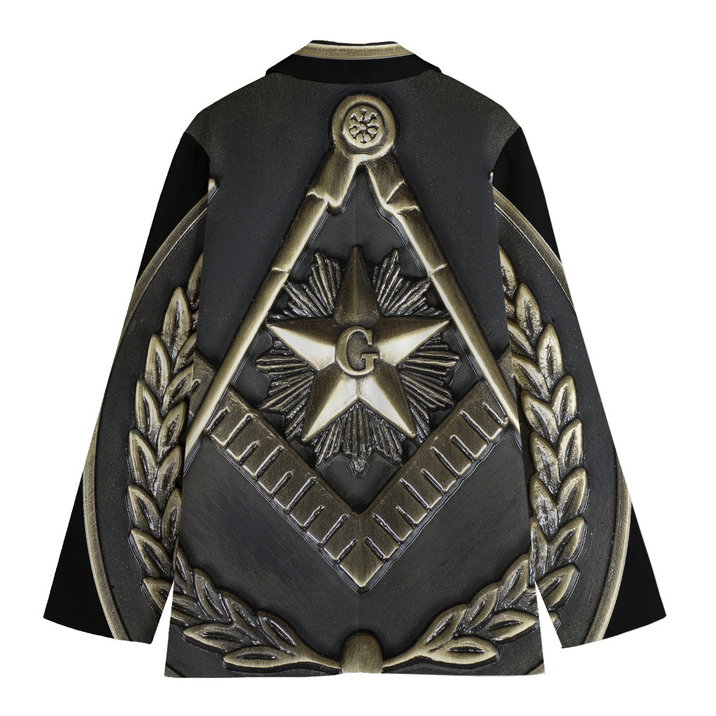 Freemasonry Medal Print Women's Blazer