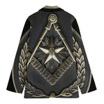 Freemasonry Medal Print Women's Blazer