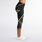 Freemasonry Medal Print Women's Capri Leggings