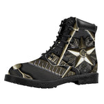 Freemasonry Medal Print Work Boots