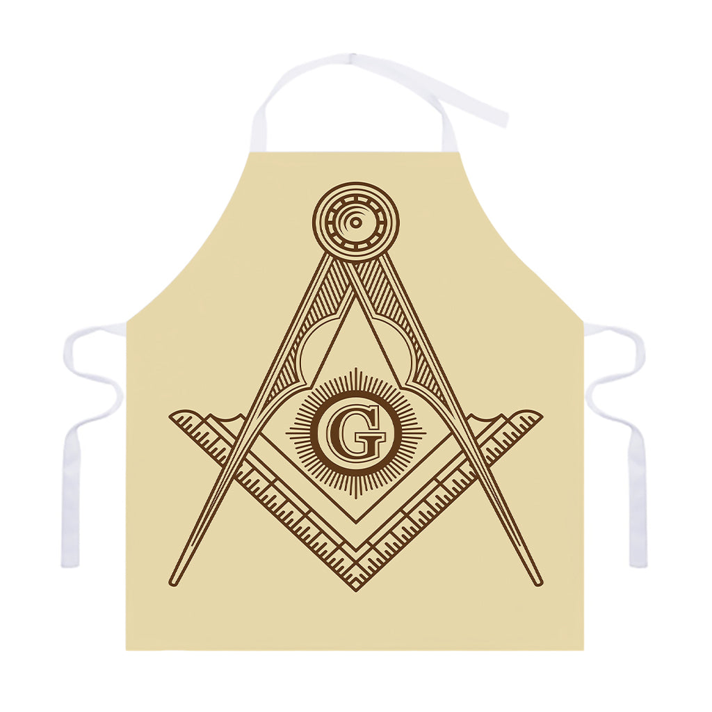 Freemasonry Symbol Print Adjustable Apron