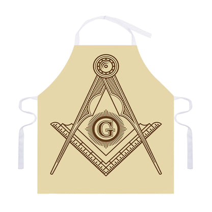 Freemasonry Symbol Print Adjustable Apron