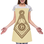 Freemasonry Symbol Print Adjustable Apron