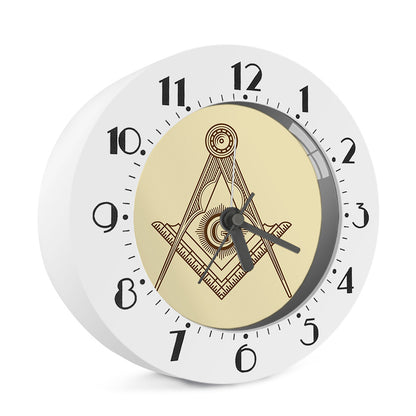 Freemasonry Symbol Print Alarm Clock
