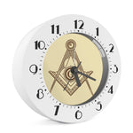 Freemasonry Symbol Print Alarm Clock