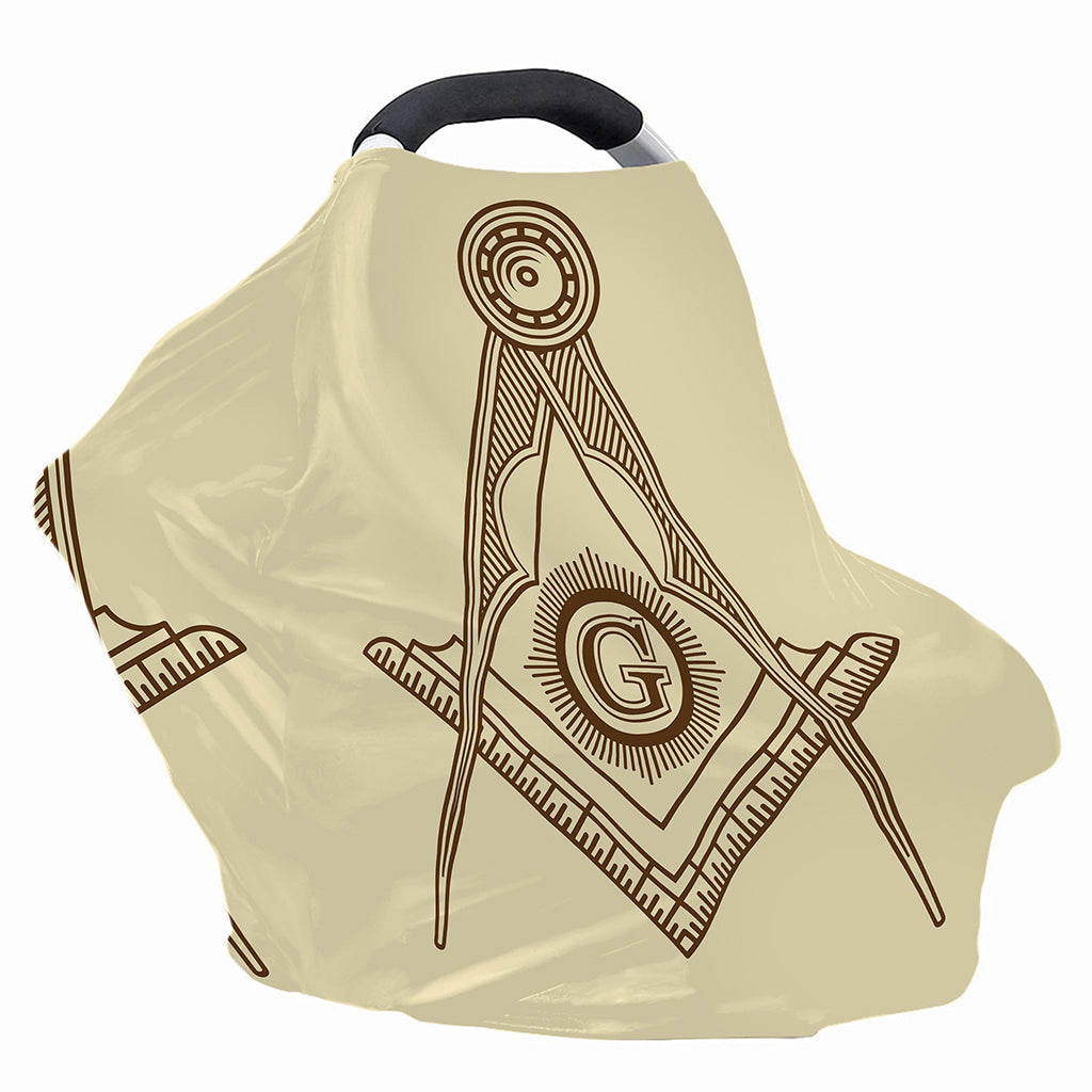 Freemasonry Symbol Print Baby Seat Cover