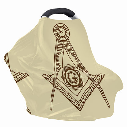 Freemasonry Symbol Print Baby Seat Cover