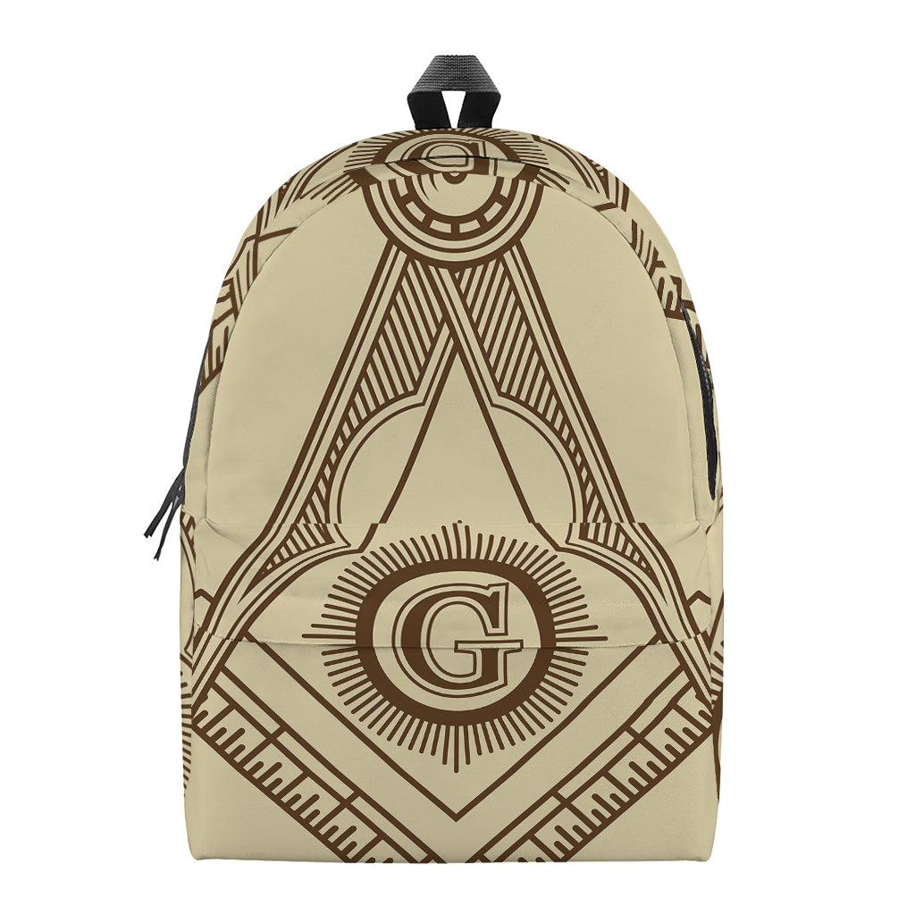Freemasonry Symbol Print Backpack