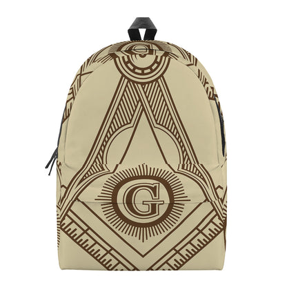 Freemasonry Symbol Print Backpack