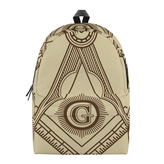 Freemasonry Symbol Print Backpack