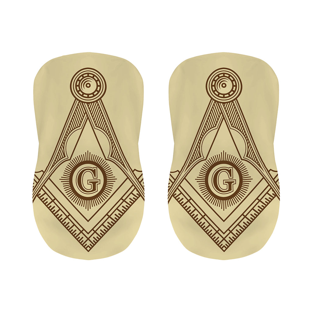 Freemasonry Symbol Print Bar Stool Covers