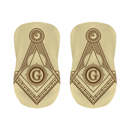Freemasonry Symbol Print Bar Stool Covers