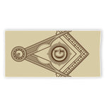 Freemasonry Symbol Print Beach Towel