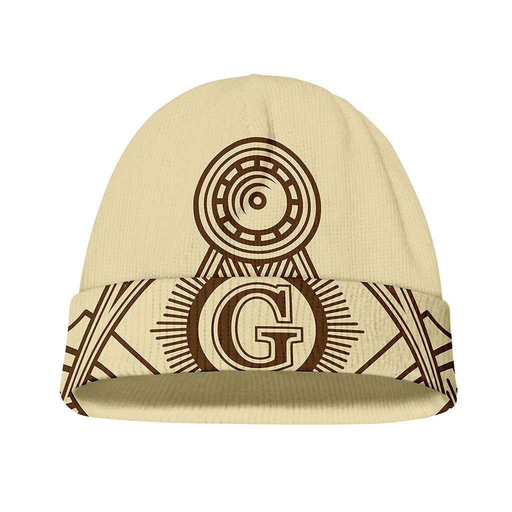 Freemasonry Symbol Print Beanie