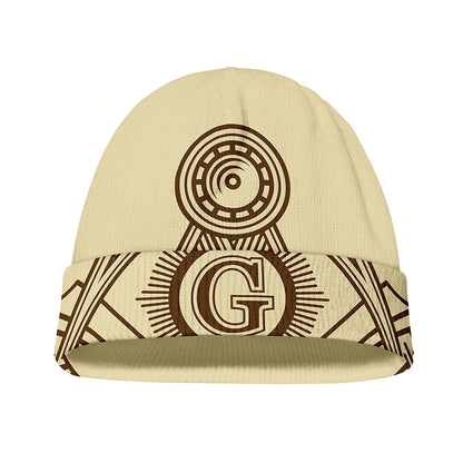 Freemasonry Symbol Print Beanie