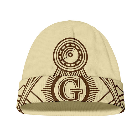 Freemasonry Symbol Print Beanie
