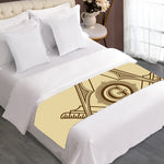 Freemasonry Symbol Print Bed Runner