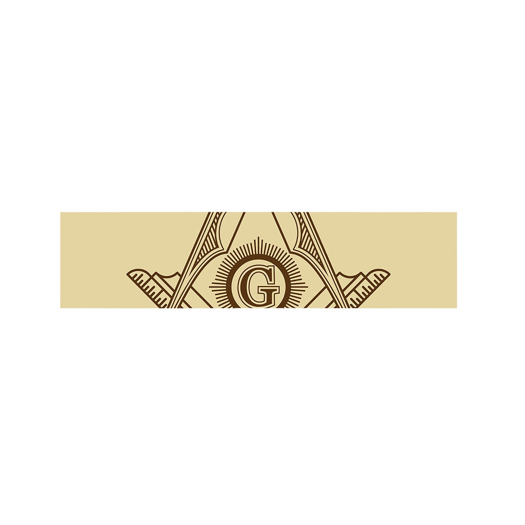 Freemasonry Symbol Print Bed Runner