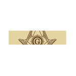 Freemasonry Symbol Print Bed Runner