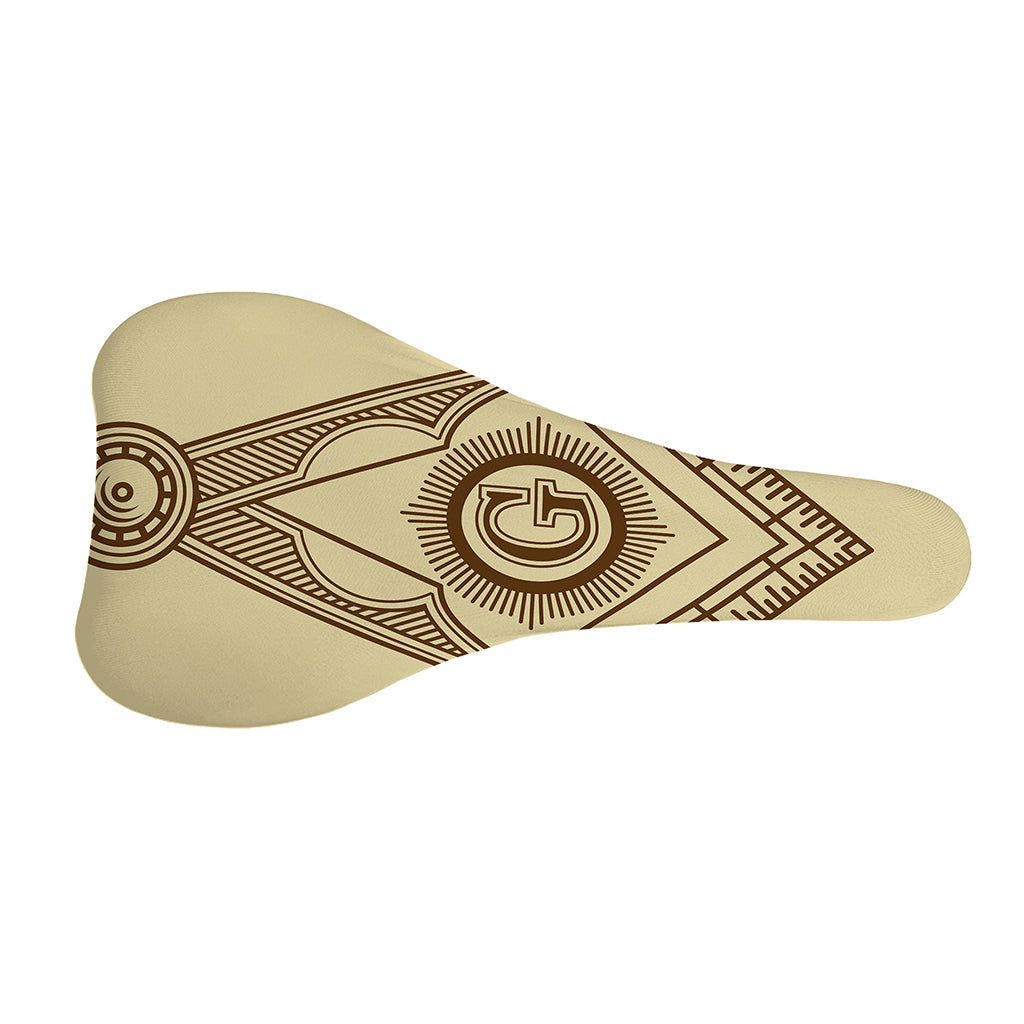 Freemasonry Symbol Print Bicycle Seat Cover