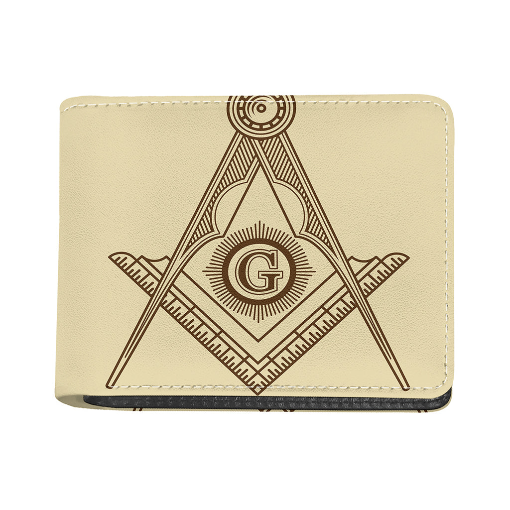 Freemasonry Symbol Print Bifold Wallet