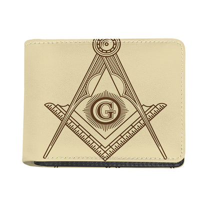 Freemasonry Symbol Print Bifold Wallet