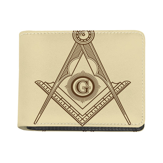 Freemasonry Symbol Print Bifold Wallet