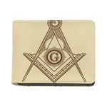 Freemasonry Symbol Print Bifold Wallet