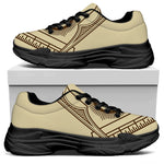 Freemasonry Symbol Print Black Chunky Shoes