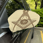 Freemasonry Symbol Print Car Side Mirror Covers