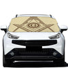 Freemasonry Symbol Print Car Windshield Snow Cover