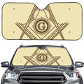 Freemasonry Symbol Print Car Windshield Sun Shade