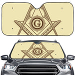 Freemasonry Symbol Print Car Windshield Sun Shade