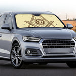Freemasonry Symbol Print Car Windshield Sun Shade