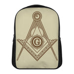 Freemasonry Symbol Print Casual Backpack