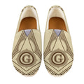 Freemasonry Symbol Print Casual Shoes