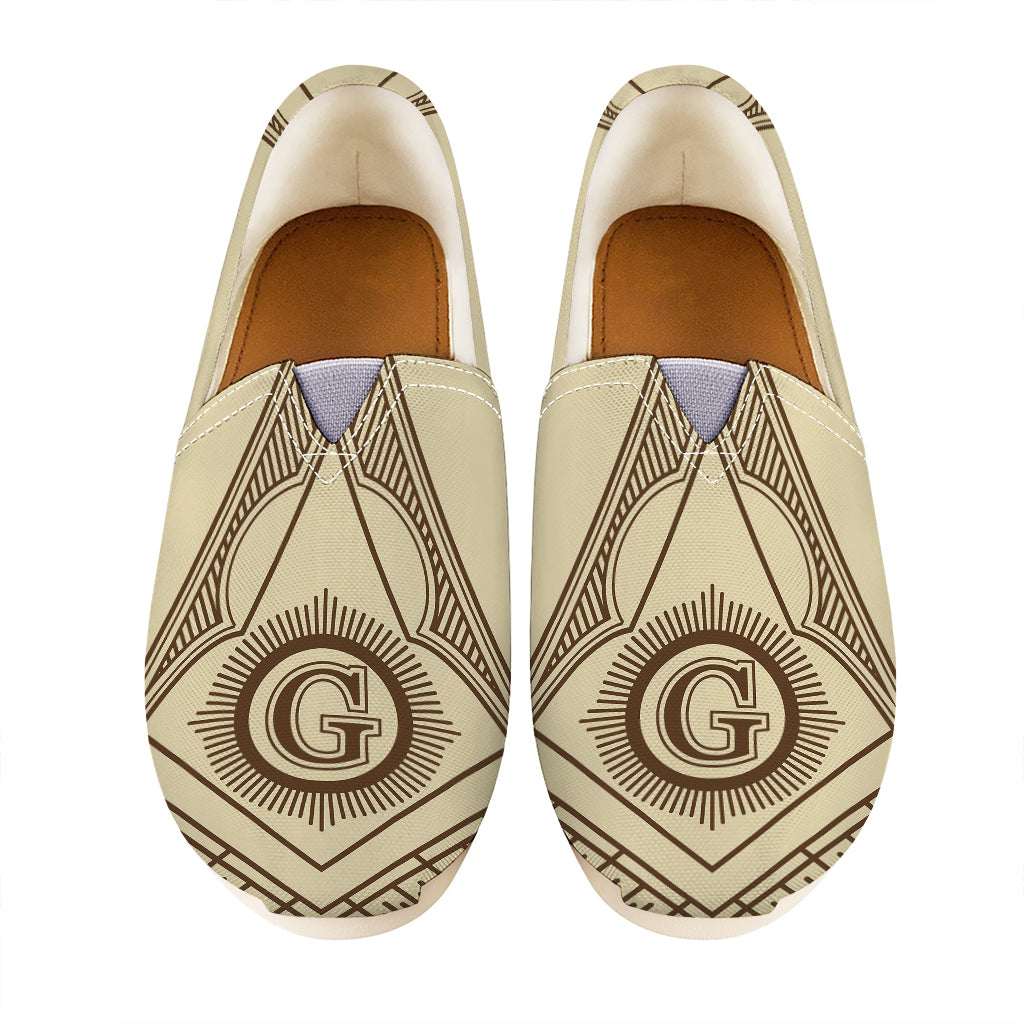 Freemasonry Symbol Print Casual Shoes