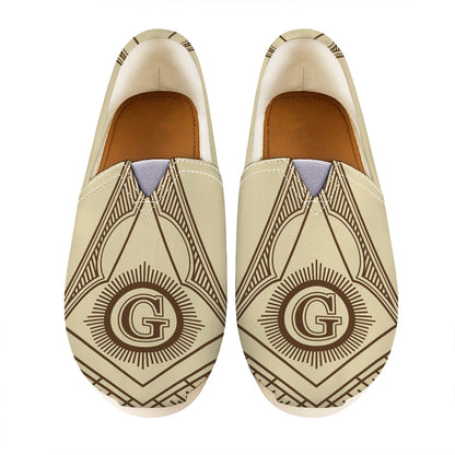 Freemasonry Symbol Print Casual Shoes