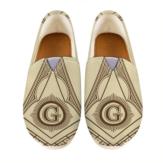Freemasonry Symbol Print Casual Shoes