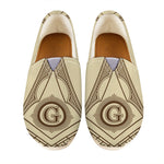 Freemasonry Symbol Print Casual Shoes