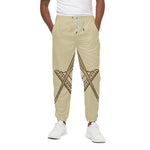 Freemasonry Symbol Print Cotton Pants