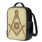 Freemasonry Symbol Print Crossbody Lunch Bag