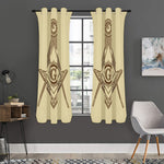 Freemasonry Symbol Print Curtain