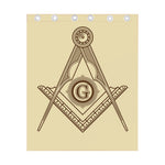 Freemasonry Symbol Print Curtain