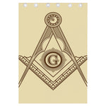 Freemasonry Symbol Print Curtain