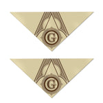 Freemasonry Symbol Print Dog Bandana