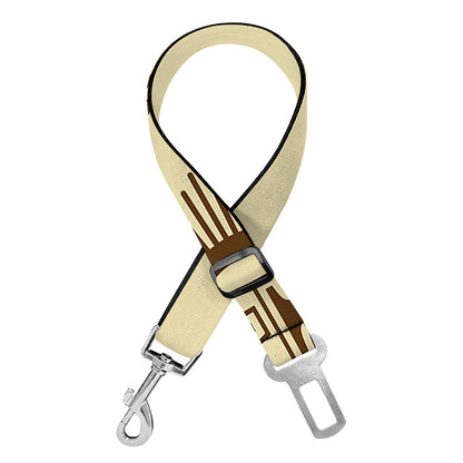 Freemasonry Symbol Print Dog Seat Belt