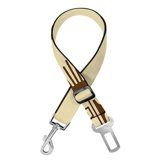 Freemasonry Symbol Print Dog Seat Belt