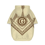 Freemasonry Symbol Print Dog Zip Up Hoodie