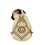 Freemasonry Symbol Print Dog Zip Up Jacket